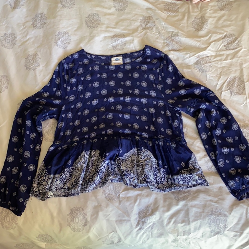 Blue slowly shirt